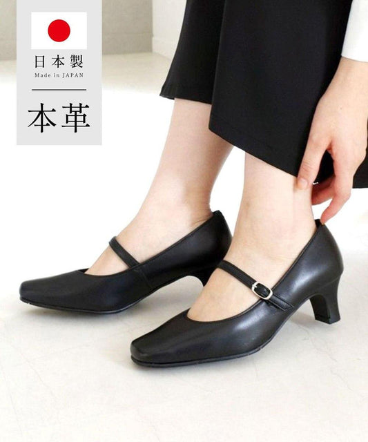 【日本製造/抗菌消臭/速乾性】帶式辦公高跟鞋