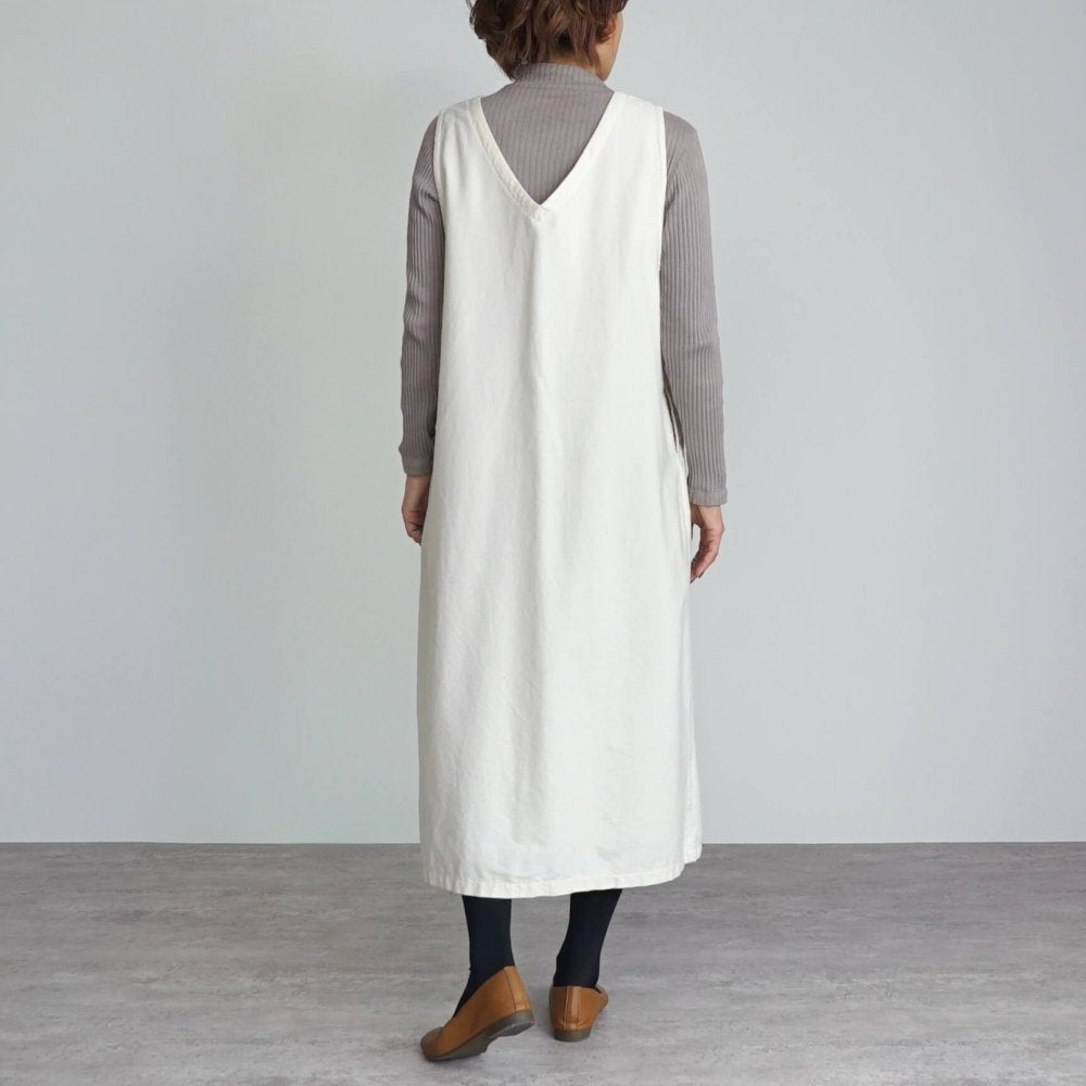 【福袋】高領針織上衣/粉米色+連衣裙/米白色