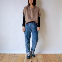 寬鬆紗布T恤/自然色 3色/知多棉 雙層紗布