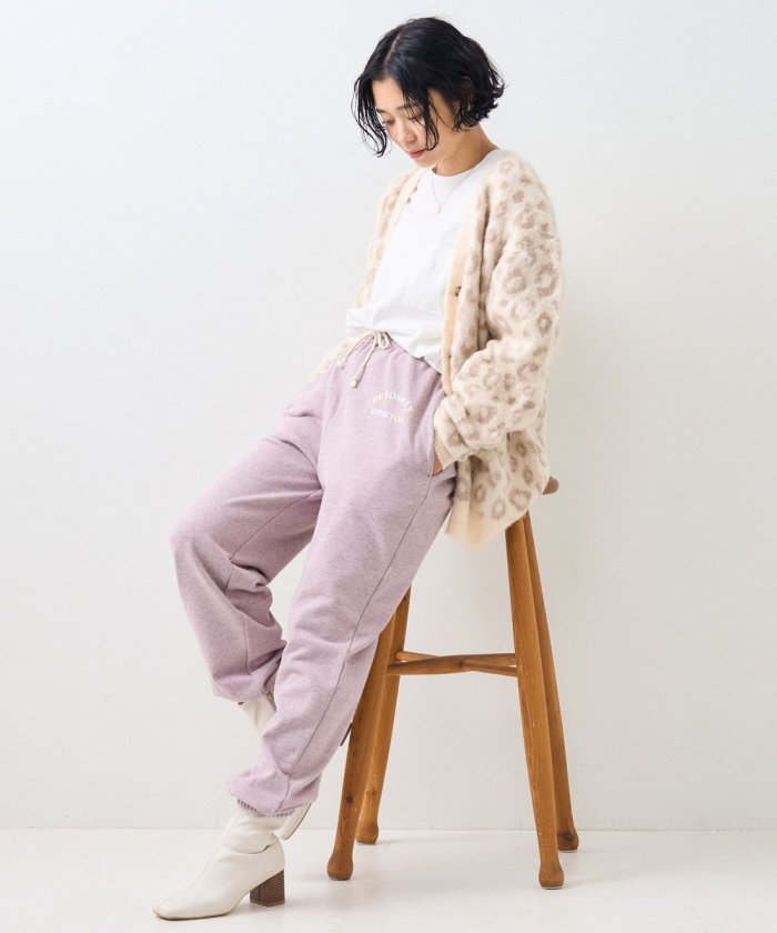 顏色混紡運動褲/休閒褲