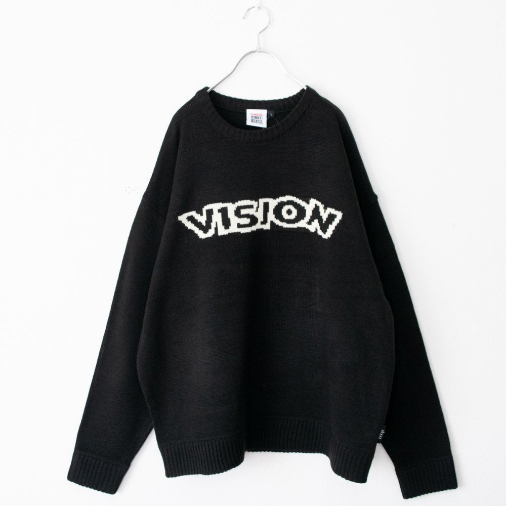 VISION STREET WEAR x 貝蒂·布普 提花針織衫 黑色 (CT6993BK)