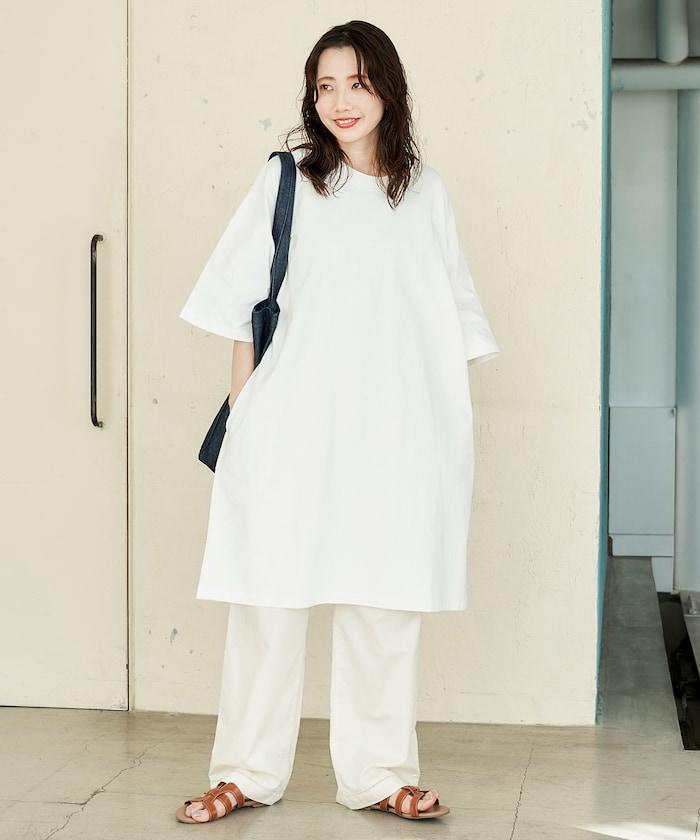 大尺寸T恤短袖迷你連衣裙