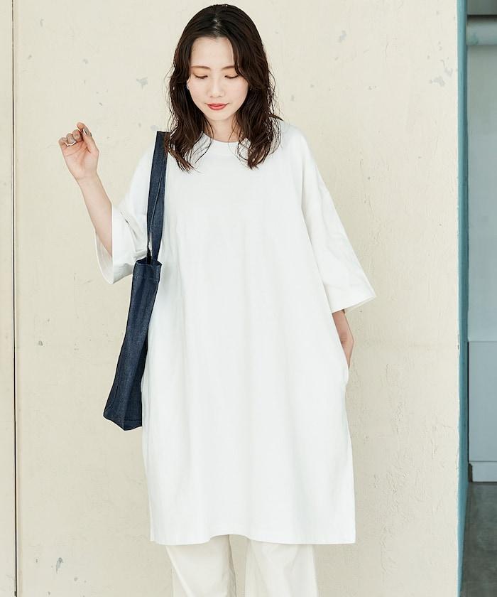 大尺寸T恤短袖迷你連衣裙