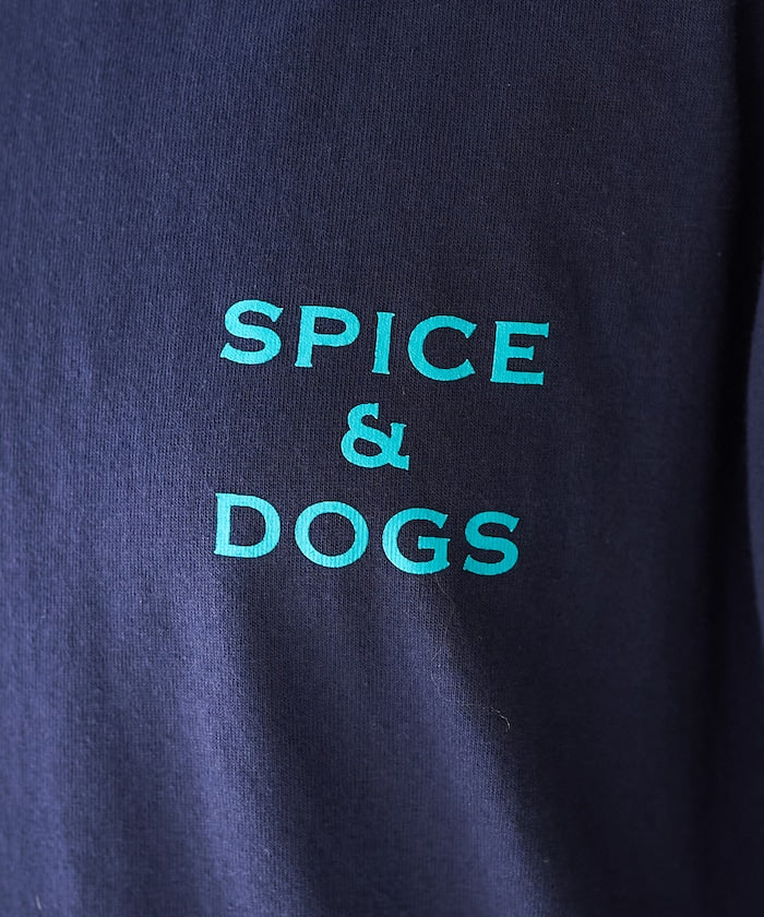 "SPICE&DOGS 8dogs" 動物印花T恤