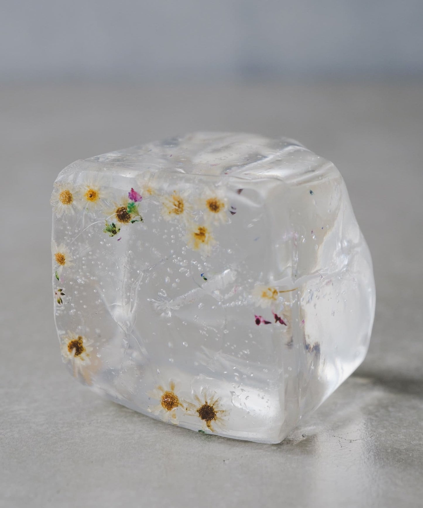 透明花蠟燭