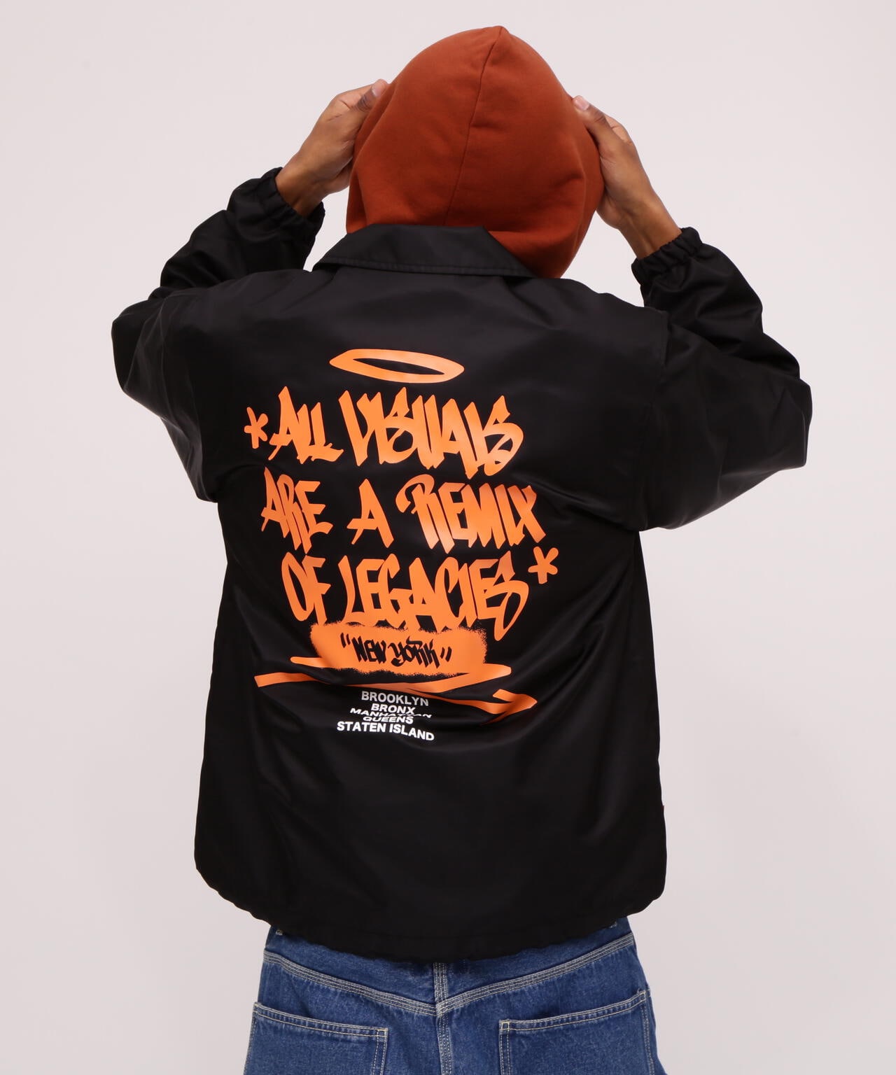 《直營店限定》TAGGING DESIGN COACH JACKET / 標籤設計教練夾克