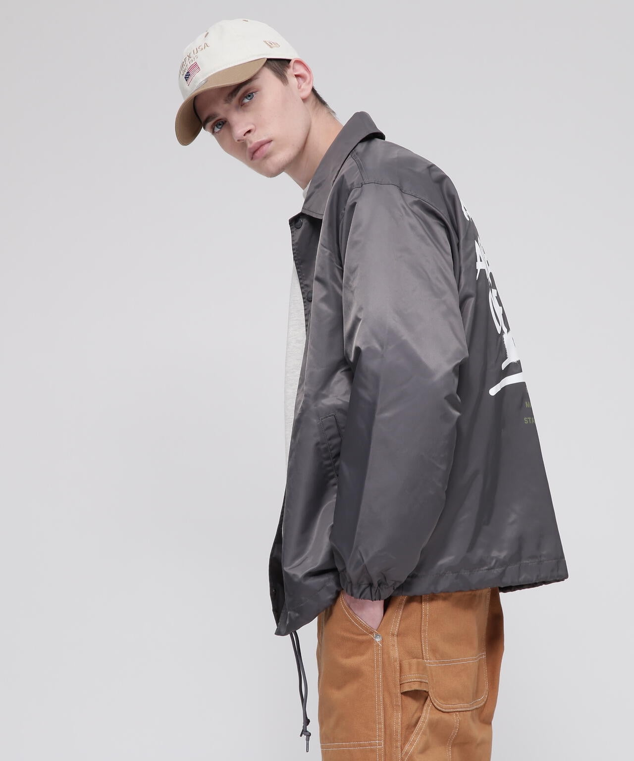 《直營店限定》TAGGING DESIGN COACH JACKET / 標籤設計教練夾克