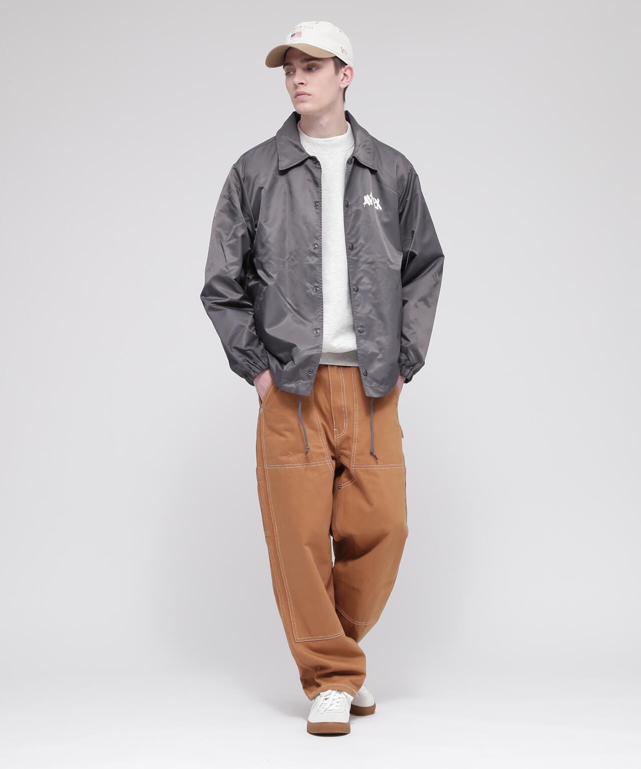 《直營店限定》TAGGING DESIGN COACH JACKET / 標籤設計教練夾克