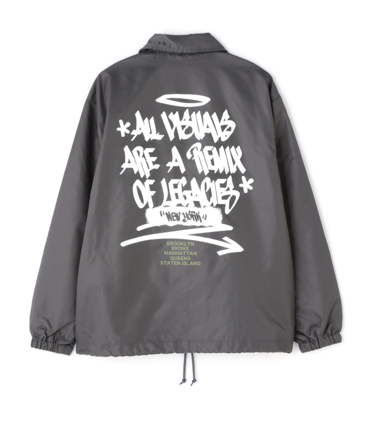 《直營店限定》TAGGING DESIGN COACH JACKET / 標籤設計教練夾克