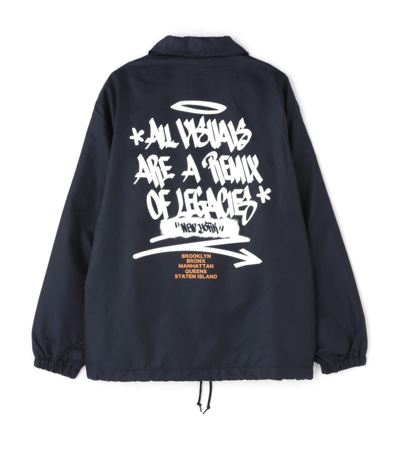 《直營店限定》TAGGING DESIGN COACH JACKET / 標籤設計教練夾克