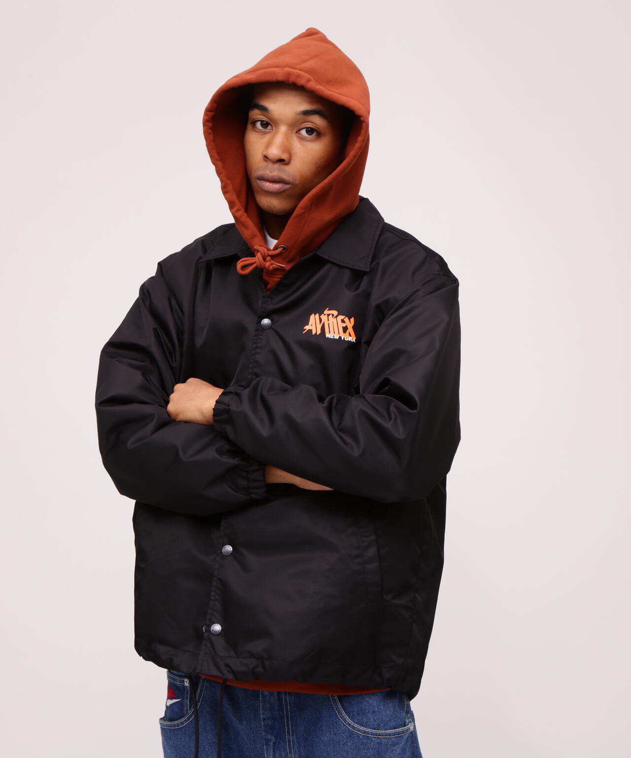 《直營店限定》TAGGING DESIGN COACH JACKET / 標籤設計教練夾克