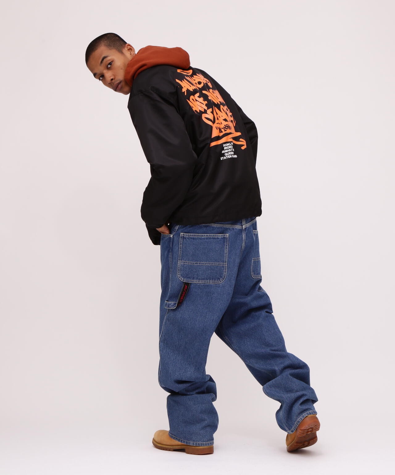 《直營店限定》TAGGING DESIGN COACH JACKET / 標籤設計教練夾克