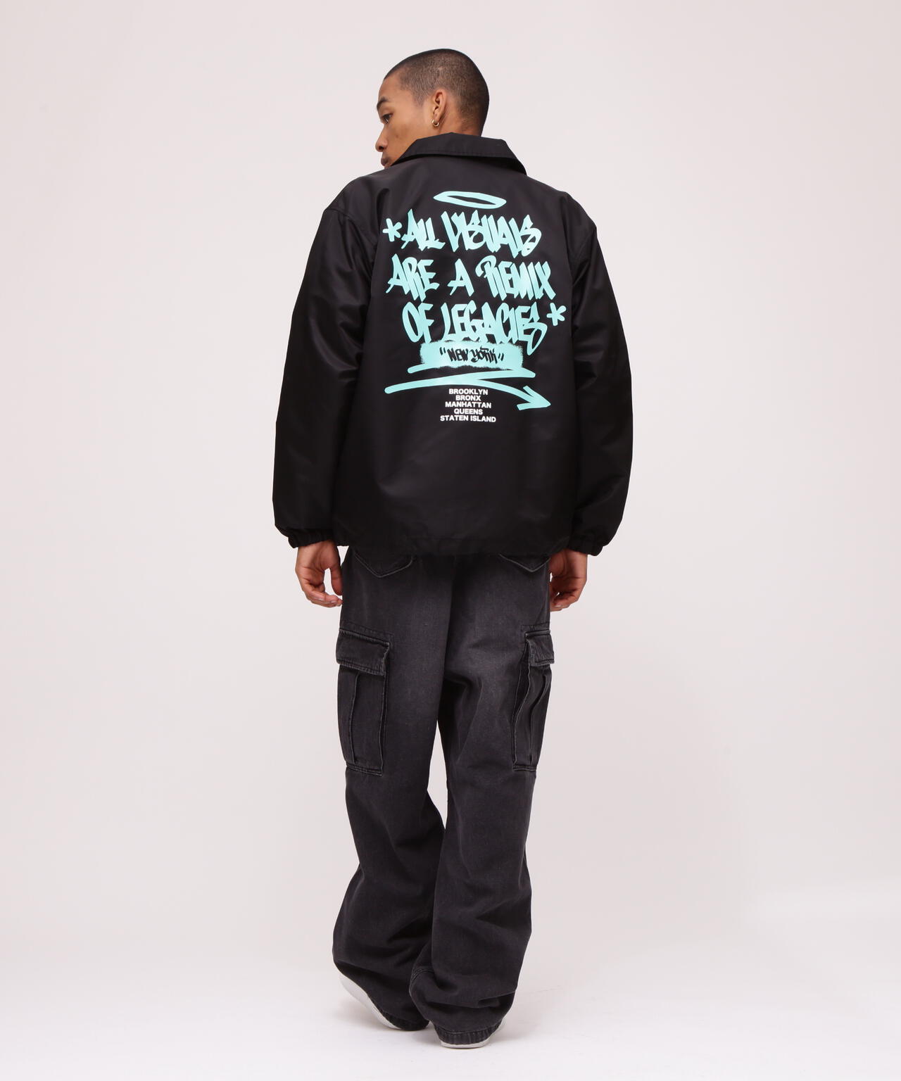 《直營店限定》TAGGING DESIGN COACH JACKET / 標籤設計教練夾克