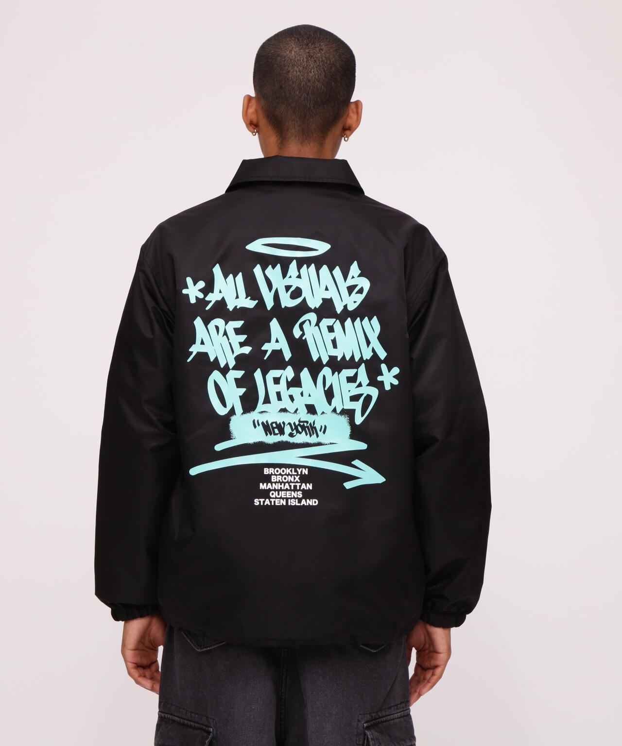 《直營店限定》TAGGING DESIGN COACH JACKET / 標籤設計教練夾克