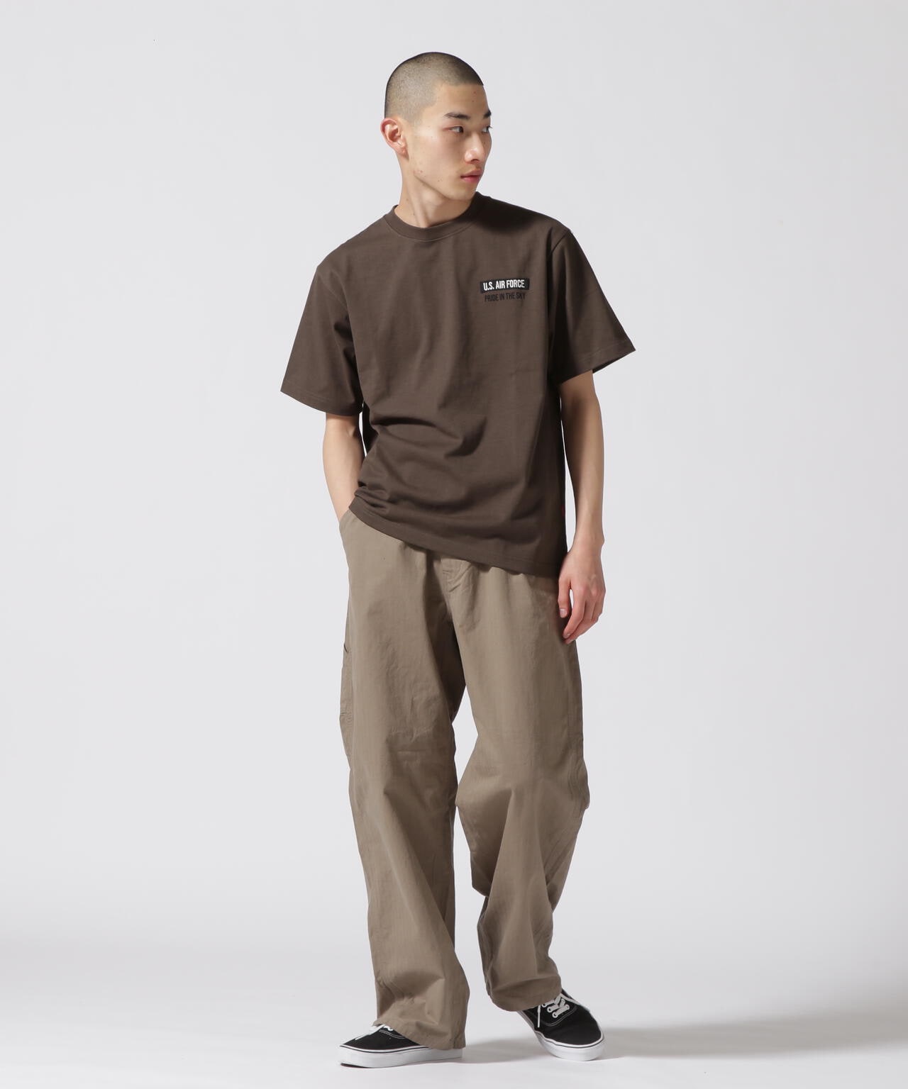 《&DEPOT限定》人字斜紋寬鬆工裝褲 / HERRINGBONE EASY PAINTER PANTS