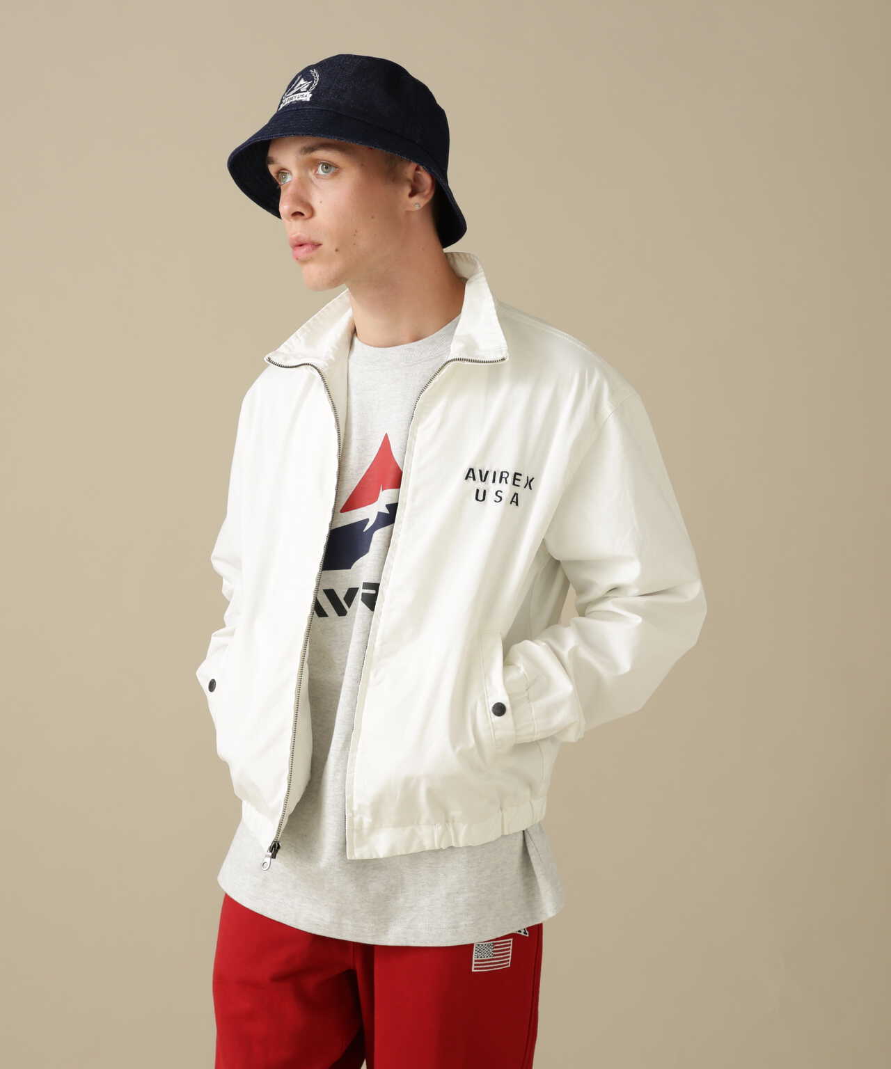 STAND ZIP JACKET 立領拉鍊夾克 U.S. FLAG / スタンド ジップ ジャケット U.S. 國旗