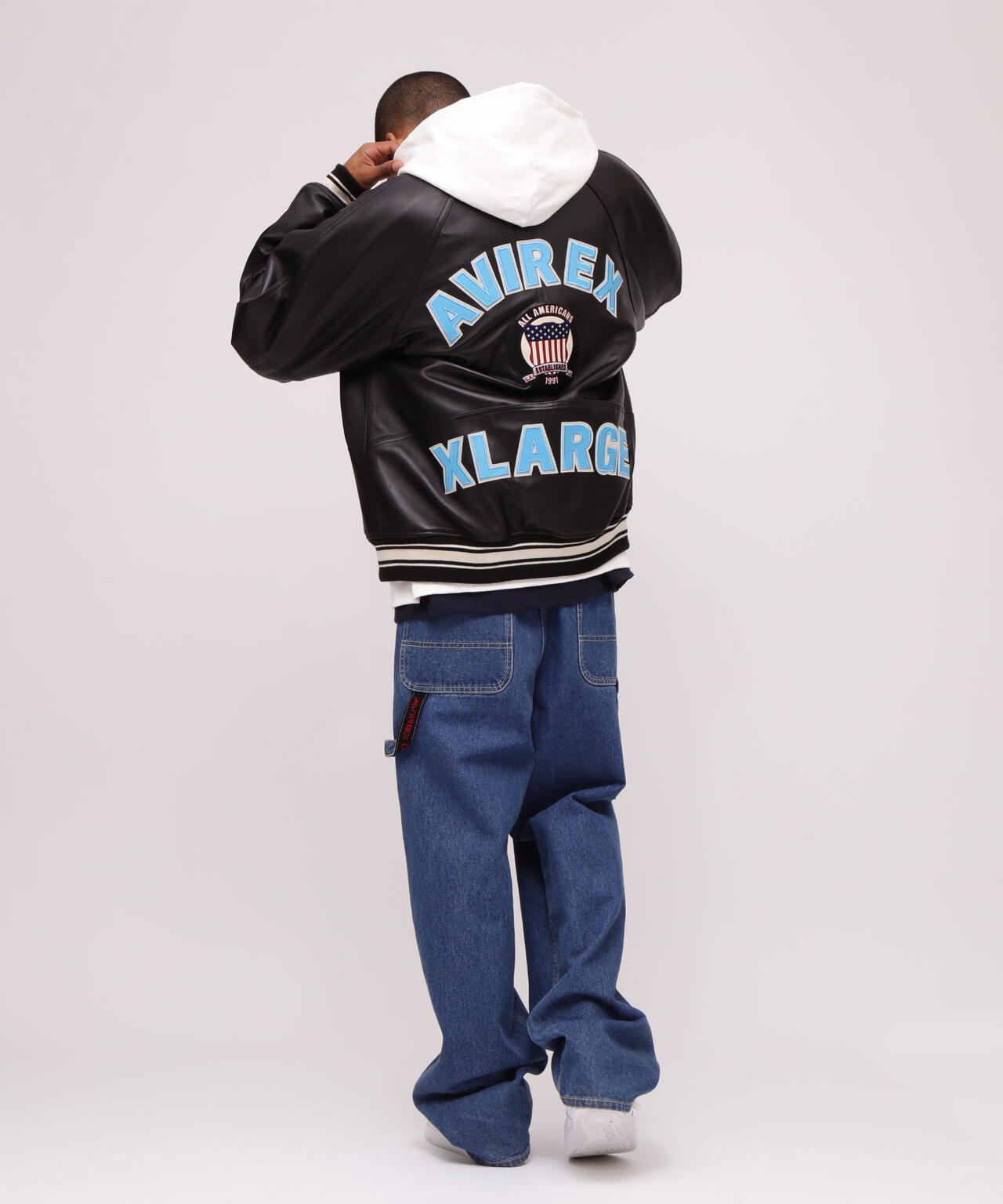 《AVIREX × XLARGE》SIGNATURE VARSITY JACKET / 簽名款棒球夾克