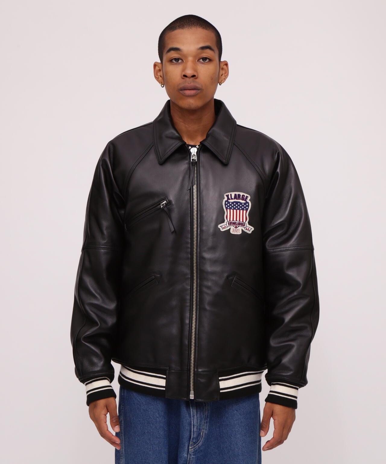 《AVIREX × XLARGE》SIGNATURE VARSITY JACKET / 簽名款棒球夾克