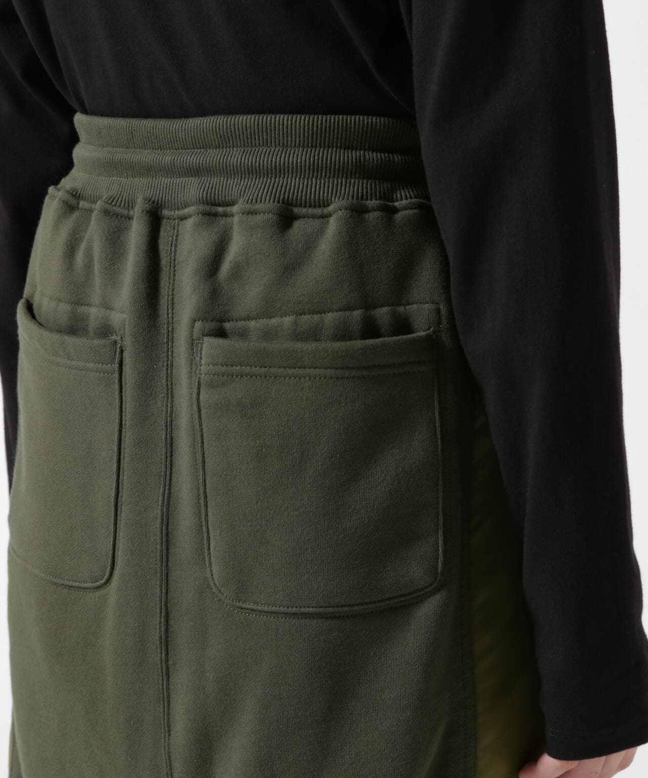 《&DEPOT限定》衛衣拼接長裙/ SWEAT COMBI LONG SKIRT
