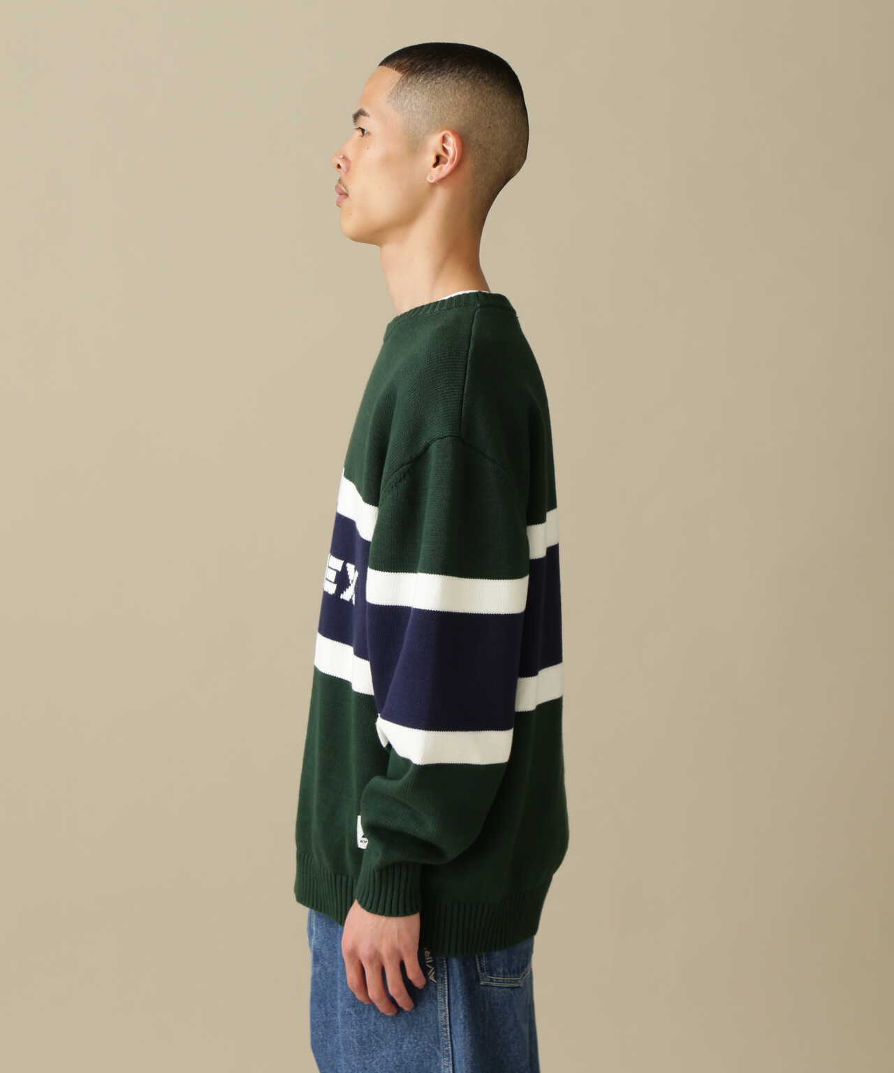 PANELLED BORDER LOGO KNIT / 面板邊框標誌針織衫