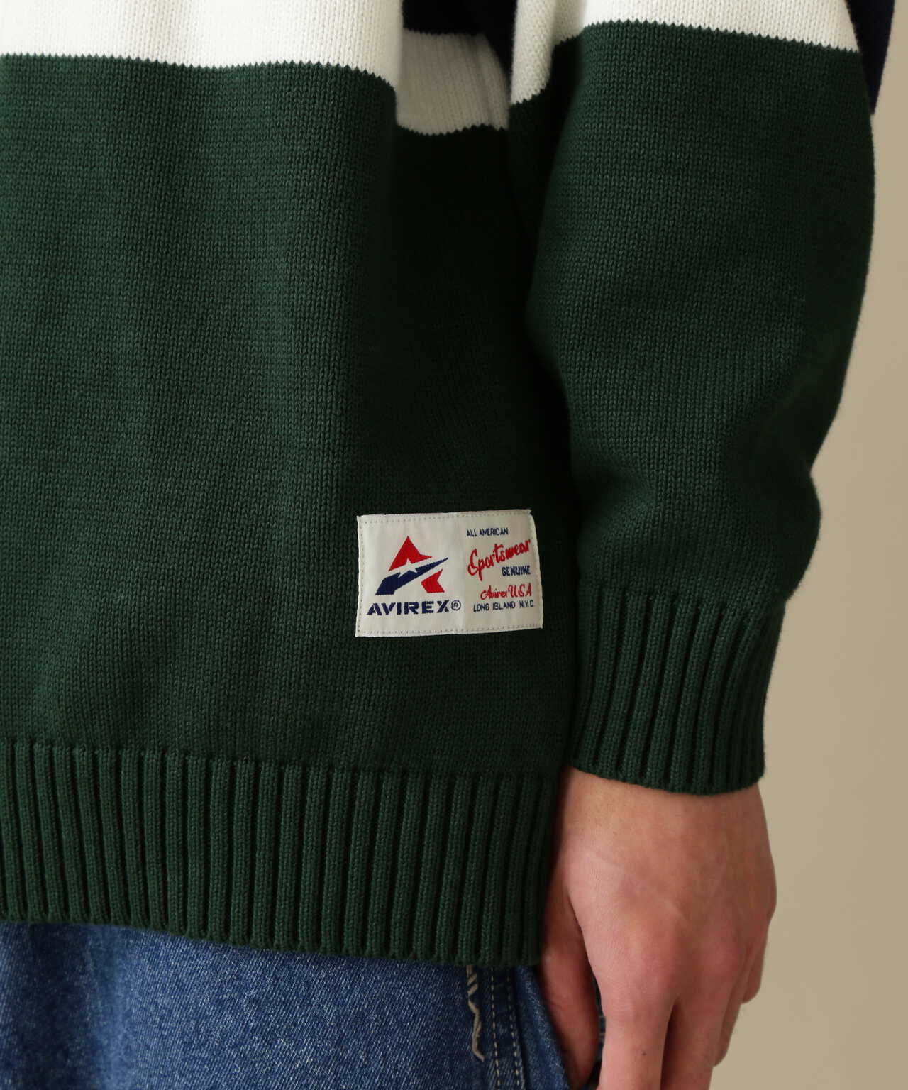 PANELLED BORDER LOGO KNIT / 面板邊框標誌針織衫