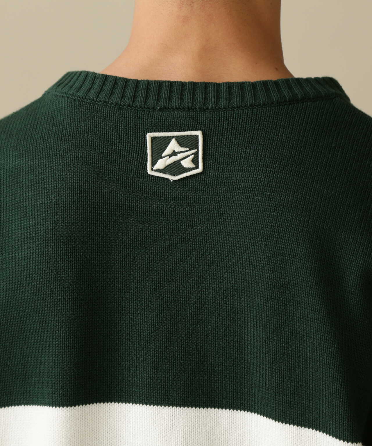 PANELLED BORDER LOGO KNIT / 面板邊框標誌針織衫