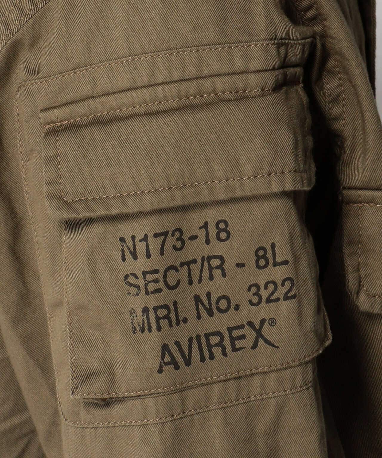 AVIREX/阿維雷克斯/FATIGUE KHAKI SHIRT/長袖迷彩卡其色襯衫