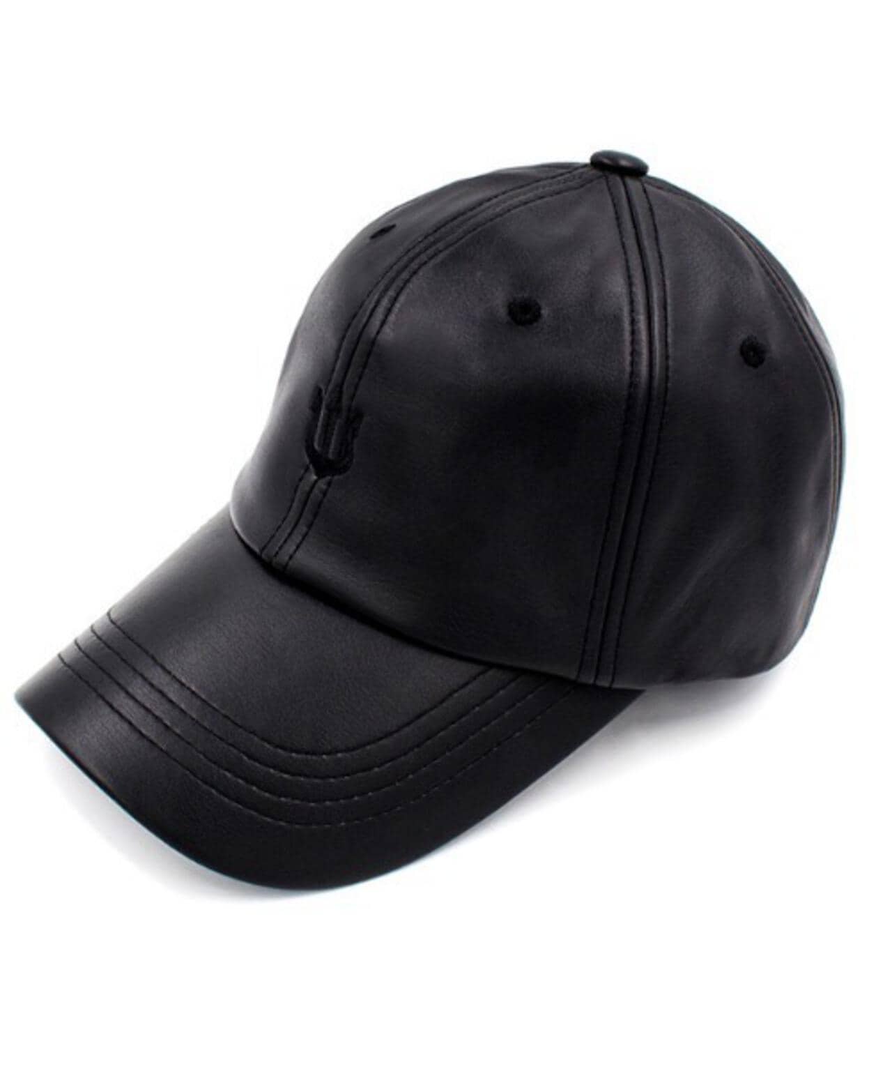 VERUTUM/維爾塔姆/Trident Cap 黑色皮革