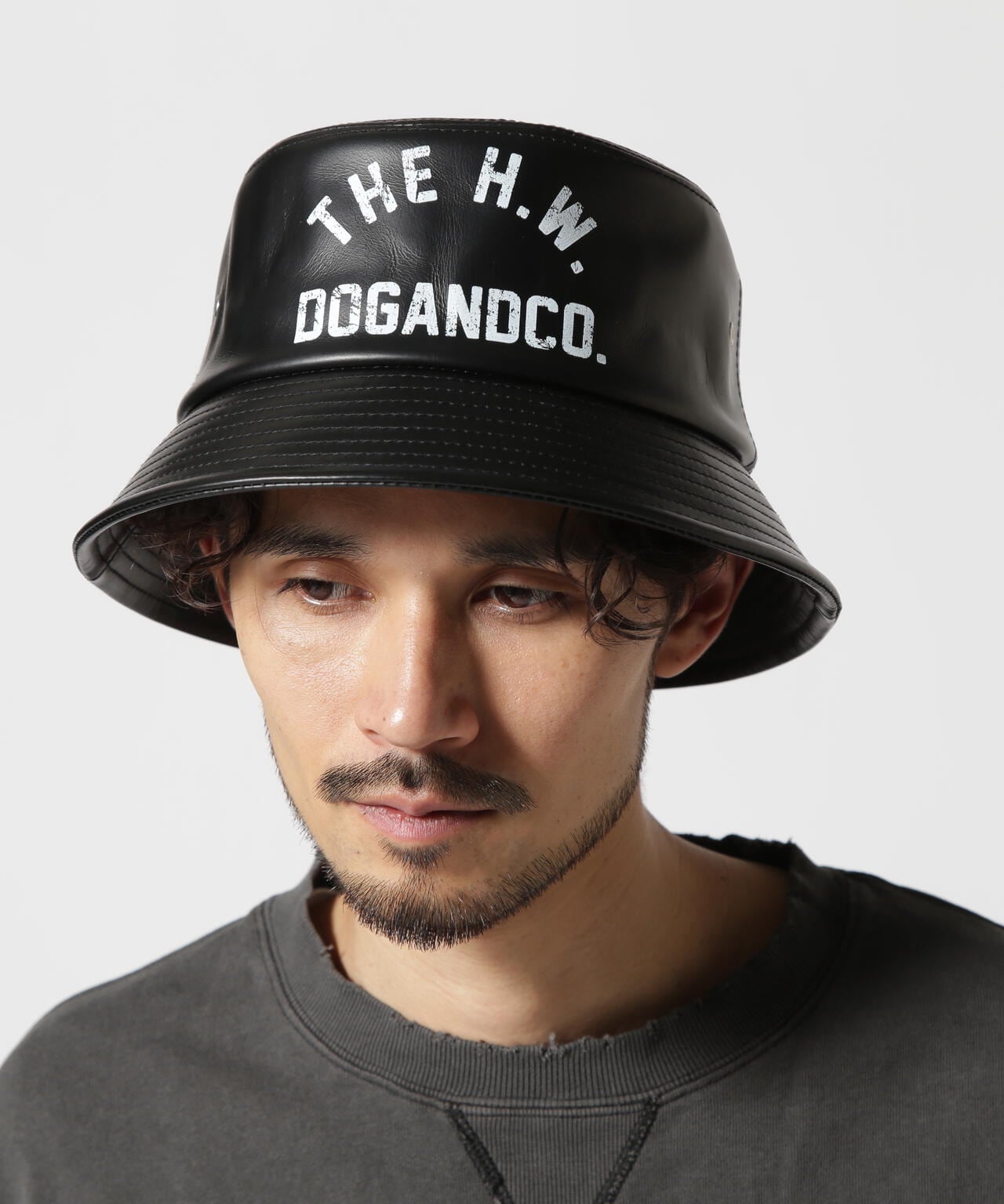 THE H.W.DOG&CO./ザエイチダブリュードッグアンドコー/LEATHER HAT/皮革帽