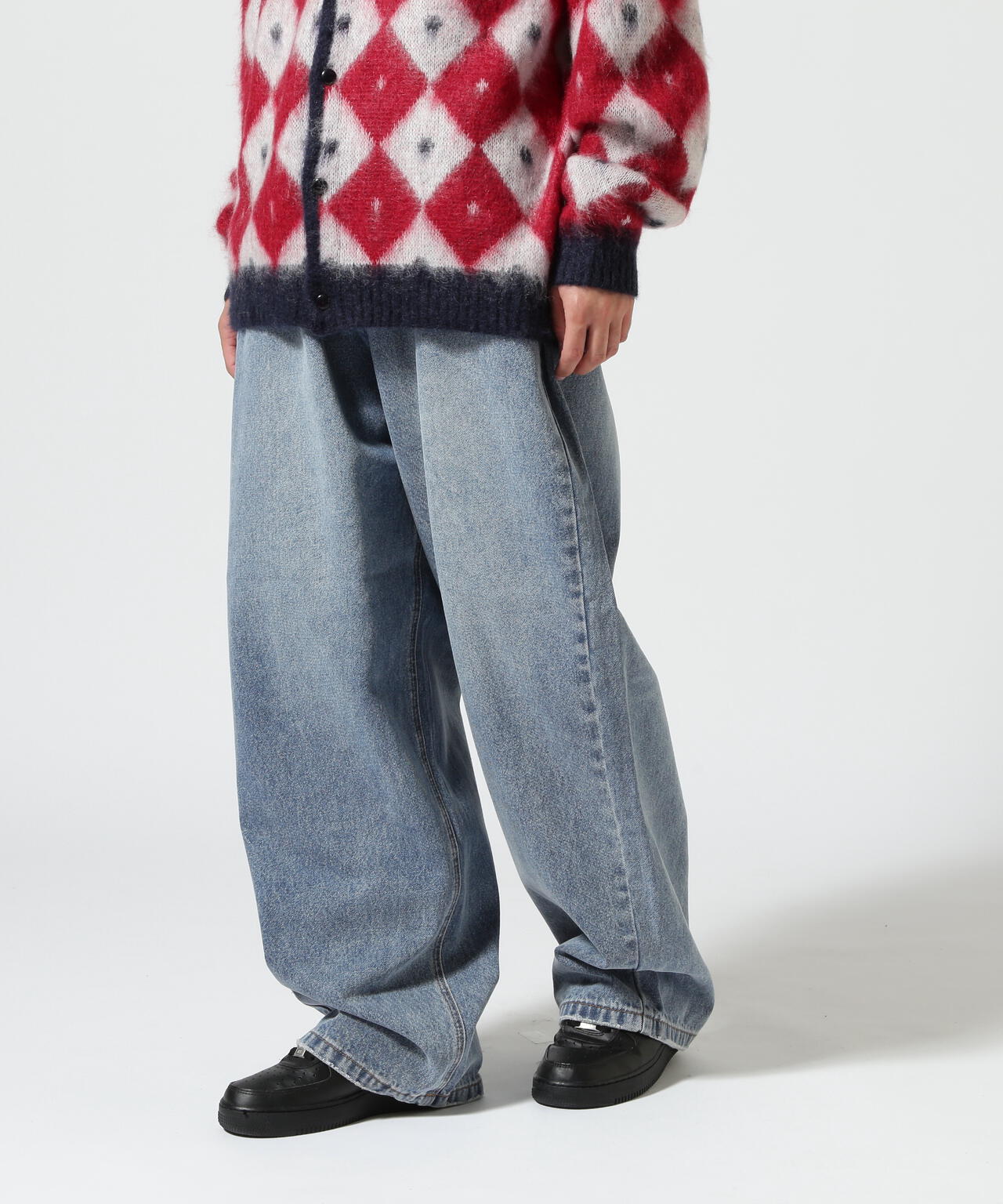 WHITELAND/白地/WIDE DENIM/寬鬆牛仔褲