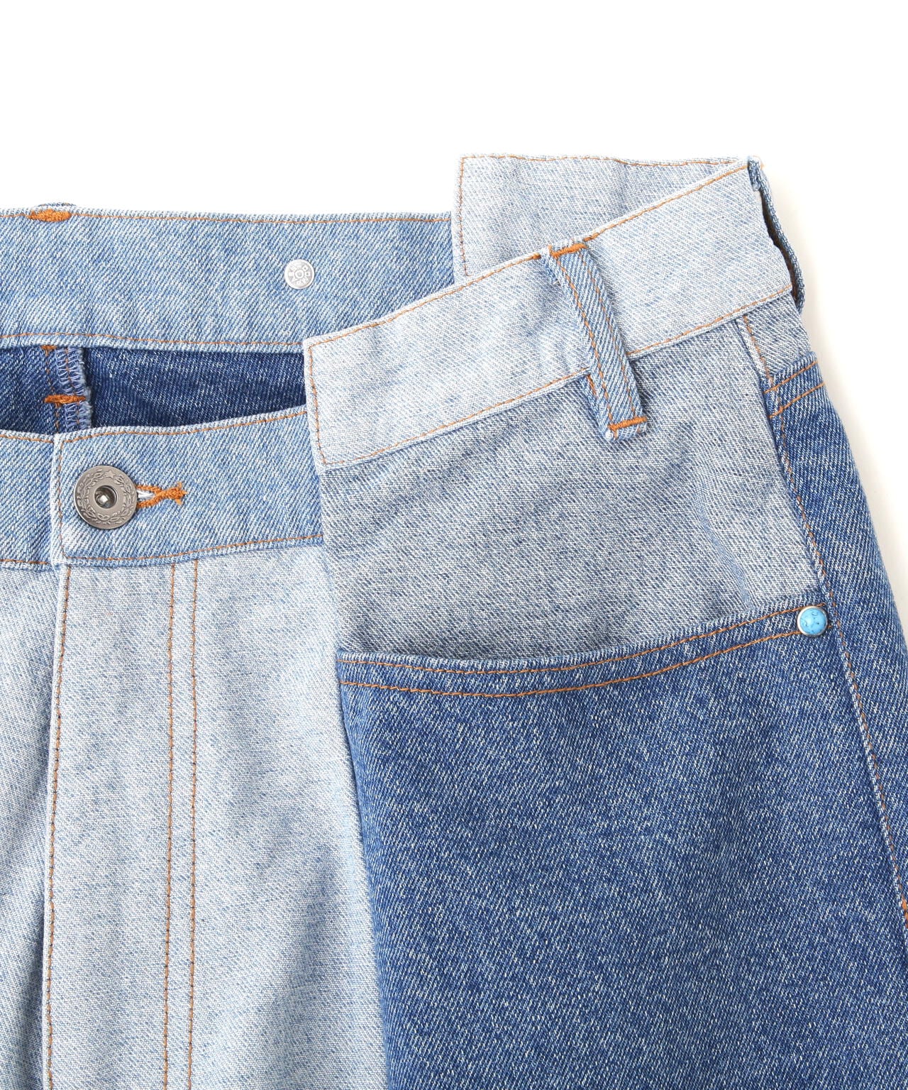 DankeSchon/ダンケシェーン/PREMIUM reDENIM SHIFT 2CM PANTS/高級再生牛仔褲