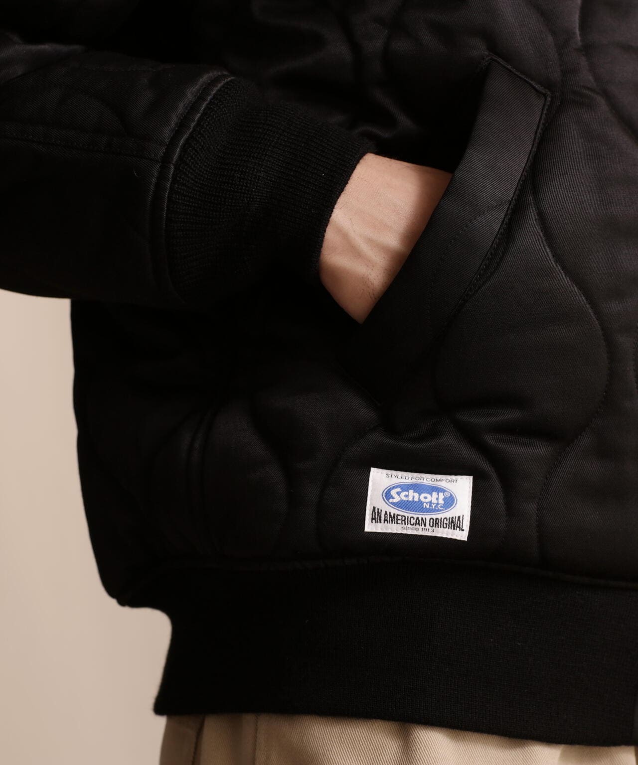 LIMITED/ONIONQUILTED JACKET OVALCHENILLE LOGO/橢圓絨標誌拼接夾克