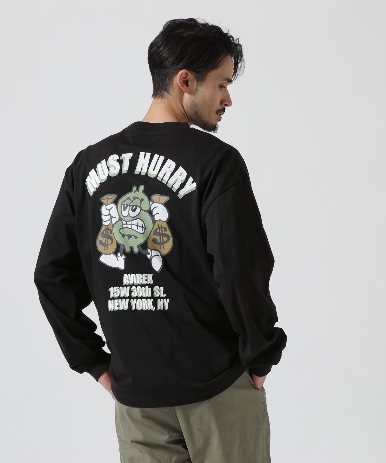 《直營店限定》DOLLARS DESIGN 長袖T恤 / AVIREX
