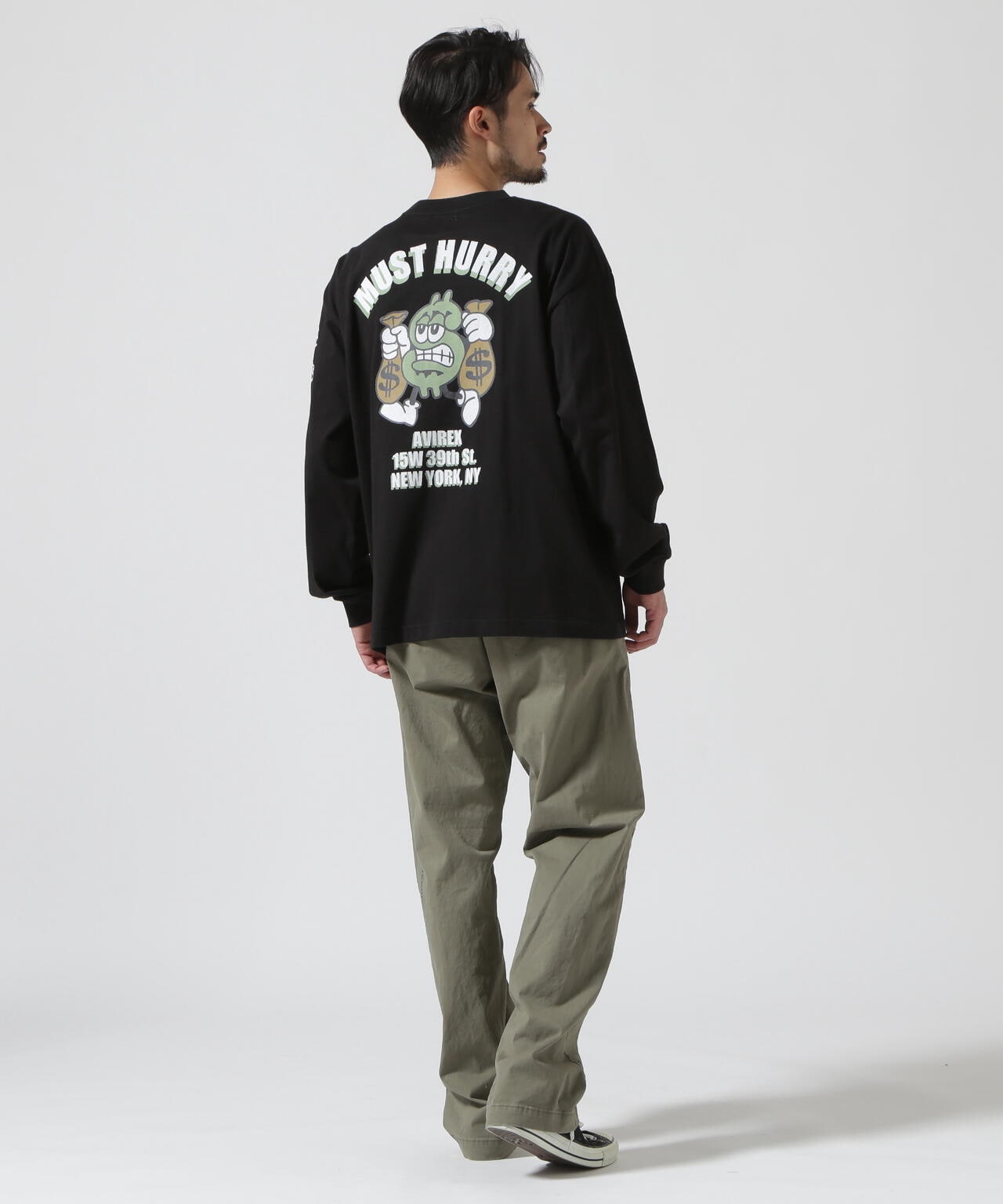 《直營店限定》DOLLARS DESIGN 長袖T恤 / AVIREX