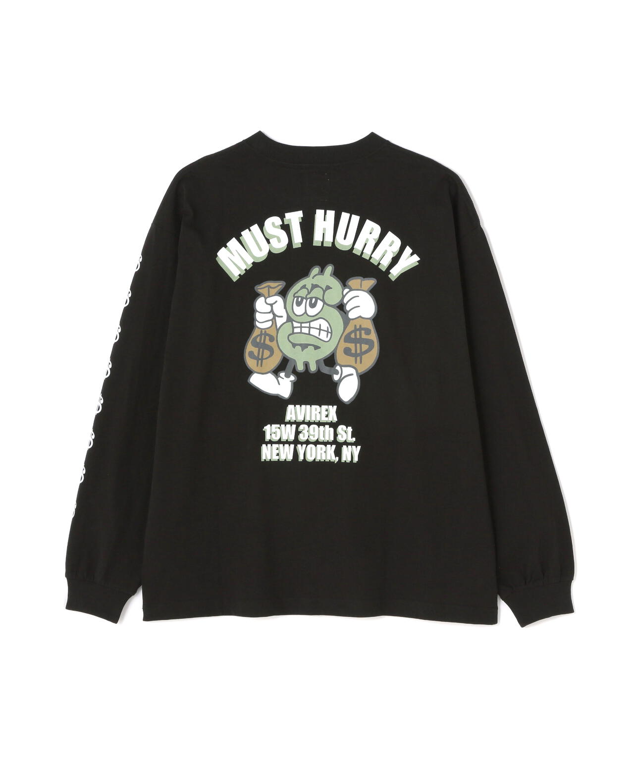 《直營店限定》DOLLARS DESIGN 長袖T恤 / AVIREX