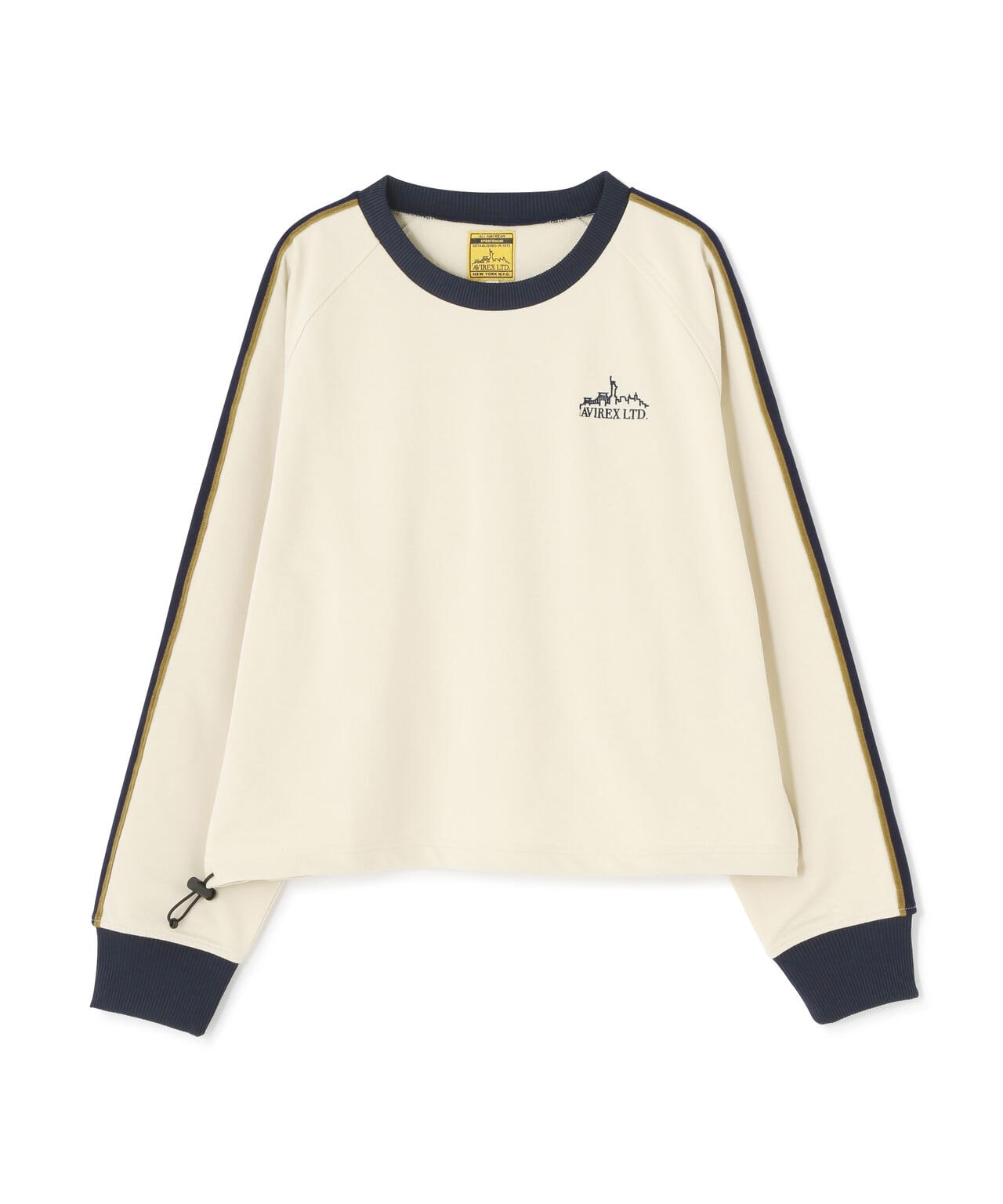 《&DEPOT限定》TRACK PULL OVER TOPS/運動風拉鍊套頭衫