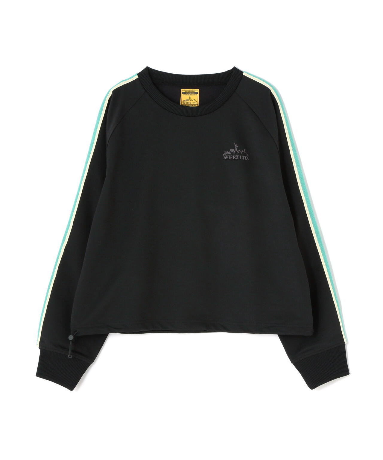 《&DEPOT限定》TRACK PULL OVER TOPS/運動風拉鍊套頭衫