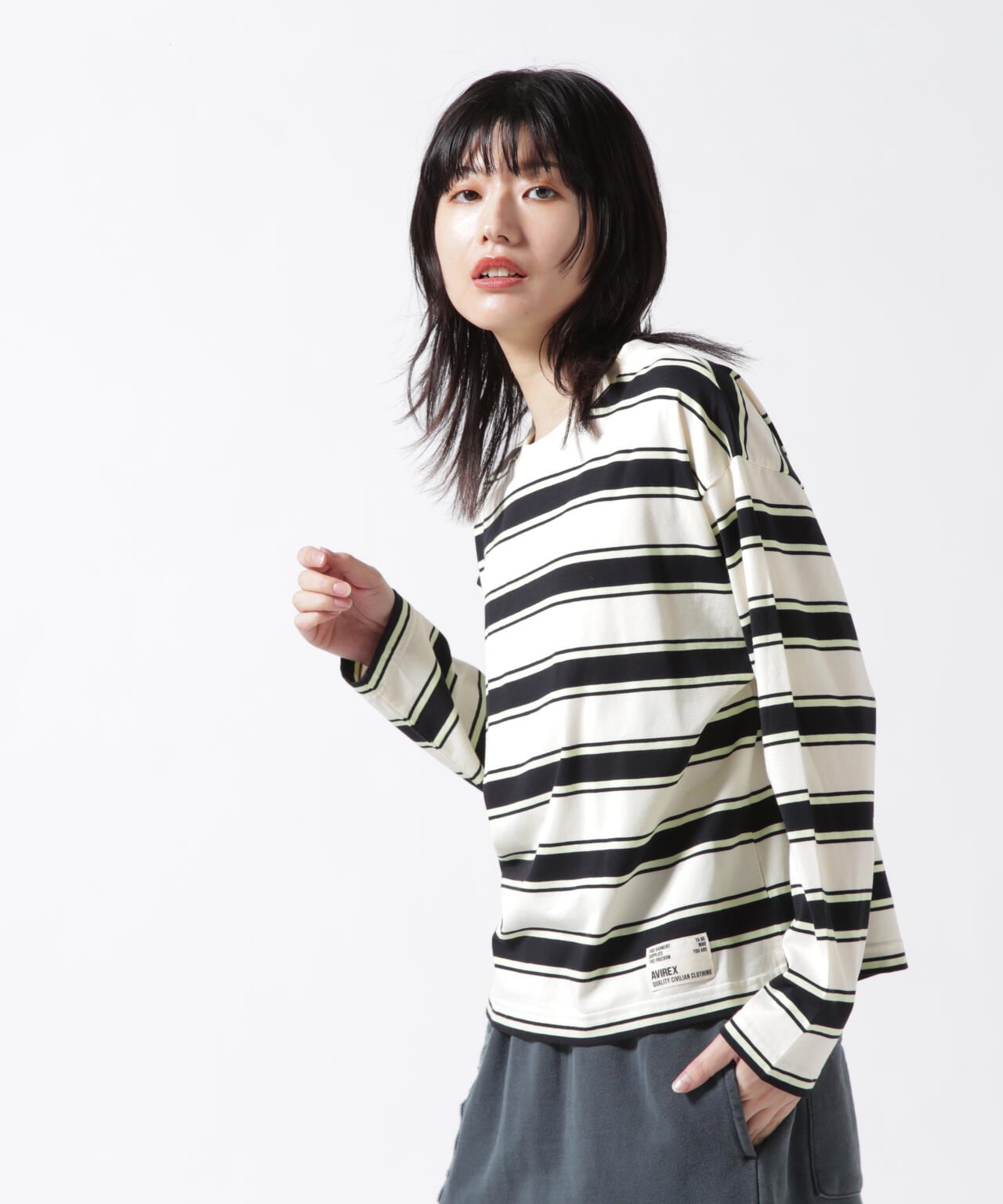BORDER TOPS/ 橫條紋上衣