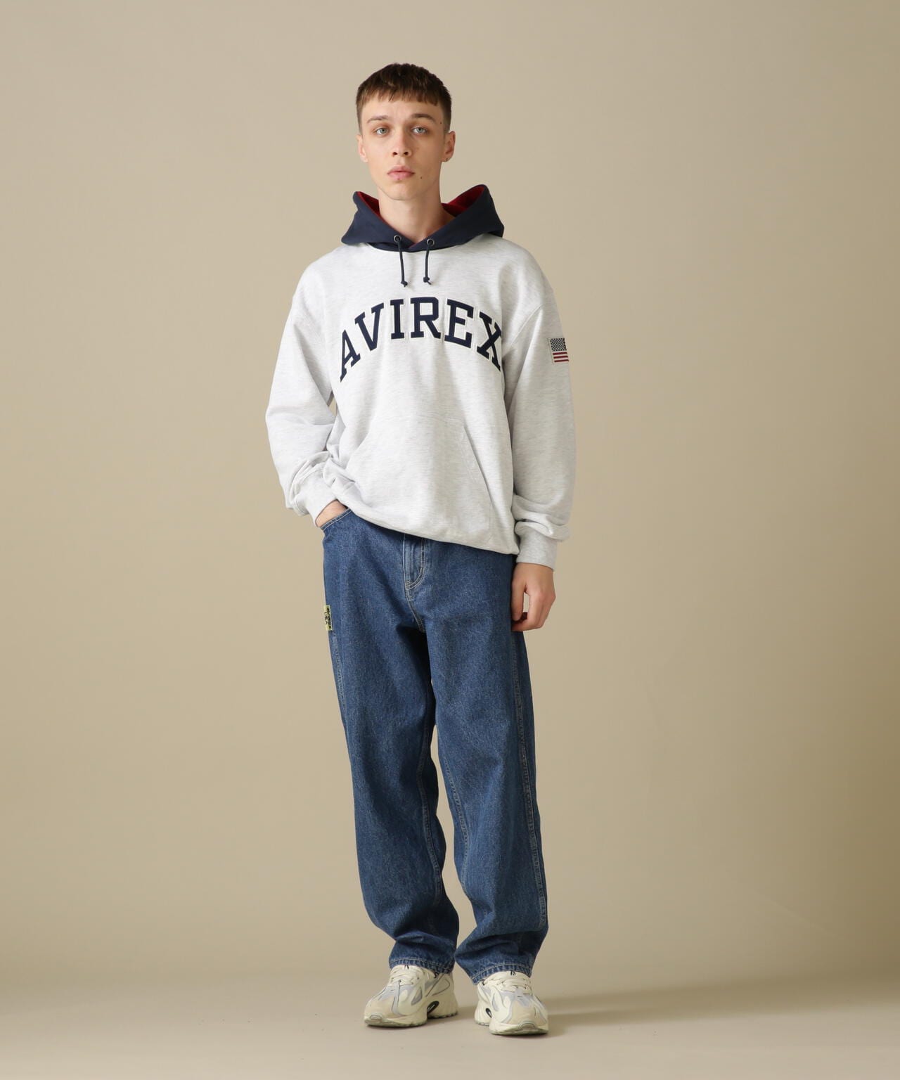 ARCH LOGO COLOR HOOD L/S PARKA/拱形標誌彩色連帽長袖連帽外套