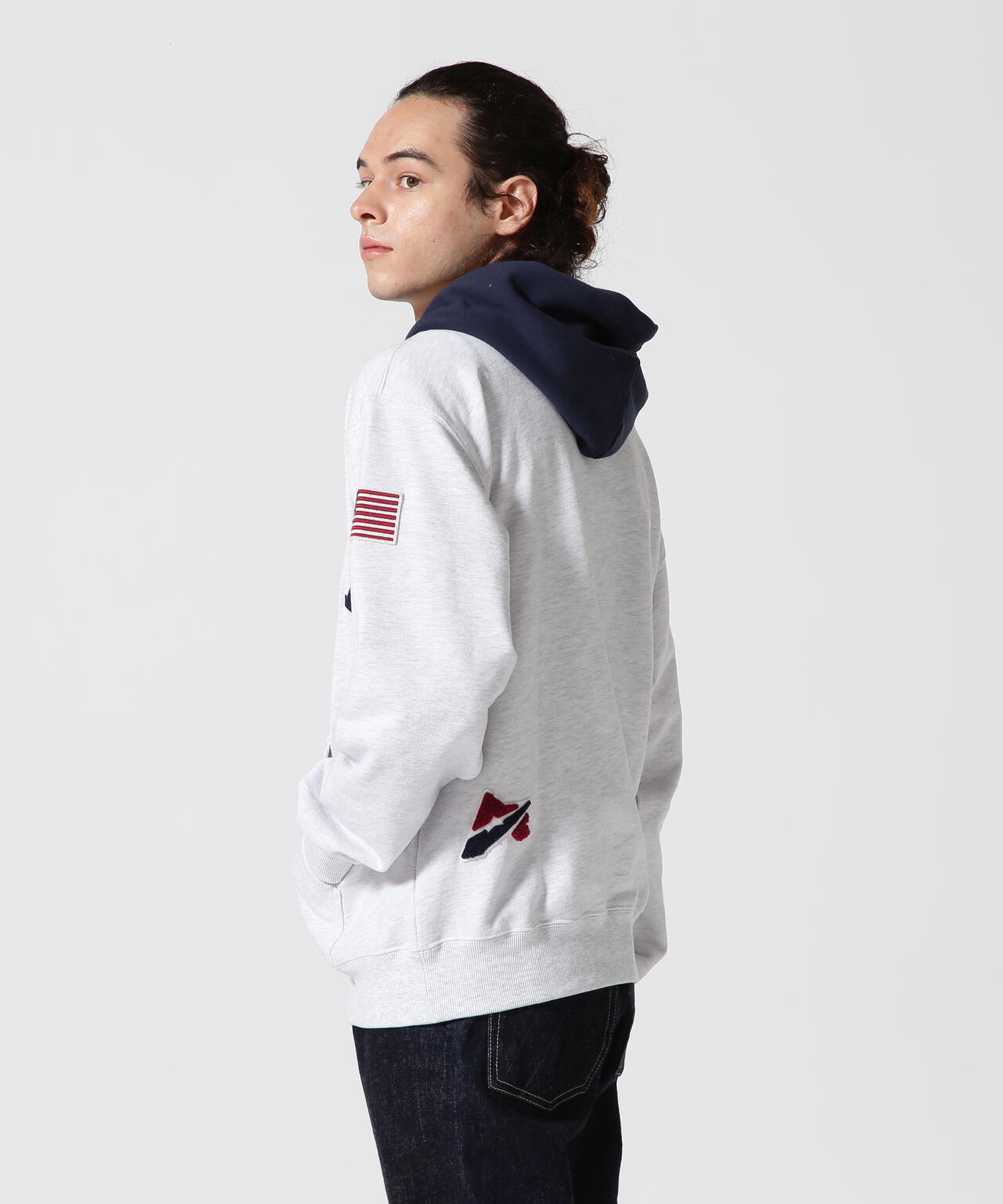 ARCH LOGO COLOR HOOD L/S PARKA/拱形標誌彩色連帽長袖連帽外套