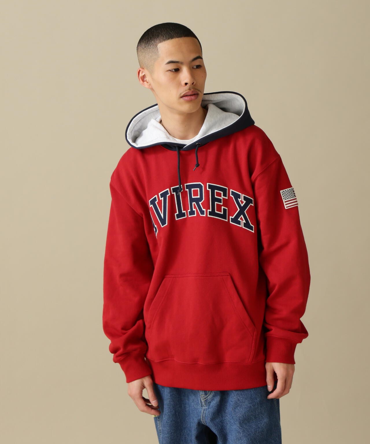 ARCH LOGO COLOR HOOD L/S PARKA/拱形標誌彩色連帽長袖連帽外套