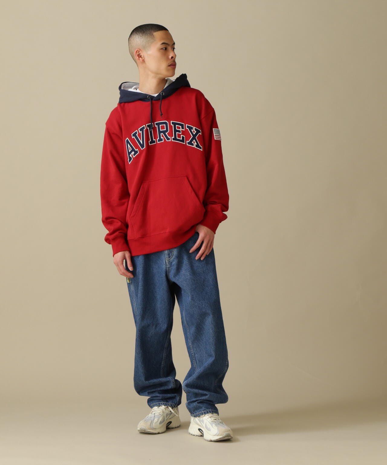 ARCH LOGO COLOR HOOD L/S PARKA/拱形標誌彩色連帽長袖連帽外套