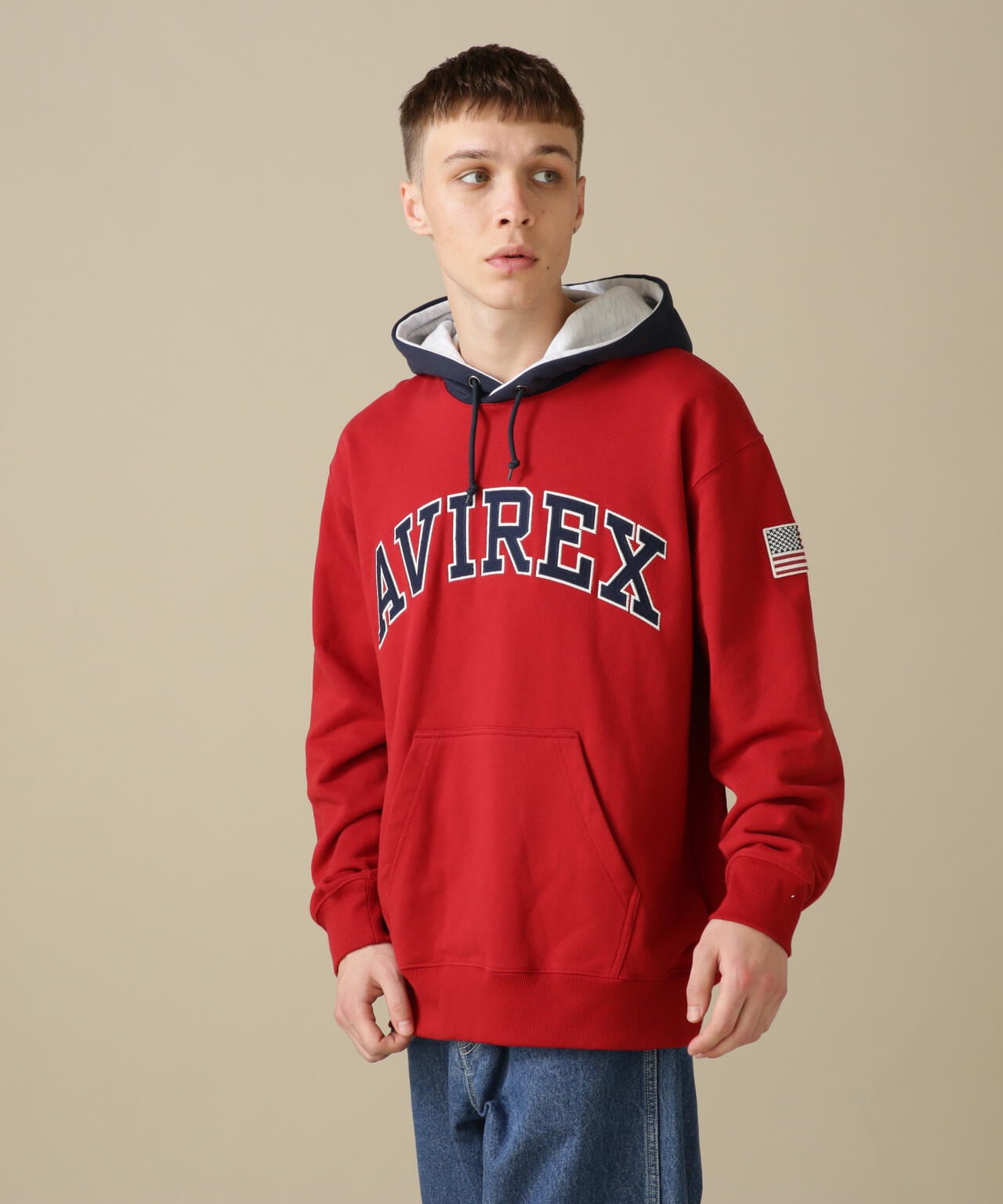 ARCH LOGO COLOR HOOD L/S PARKA/拱形標誌彩色連帽長袖連帽外套