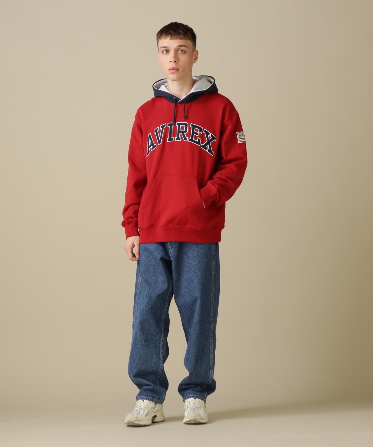 ARCH LOGO COLOR HOOD L/S PARKA/拱形標誌彩色連帽長袖連帽外套