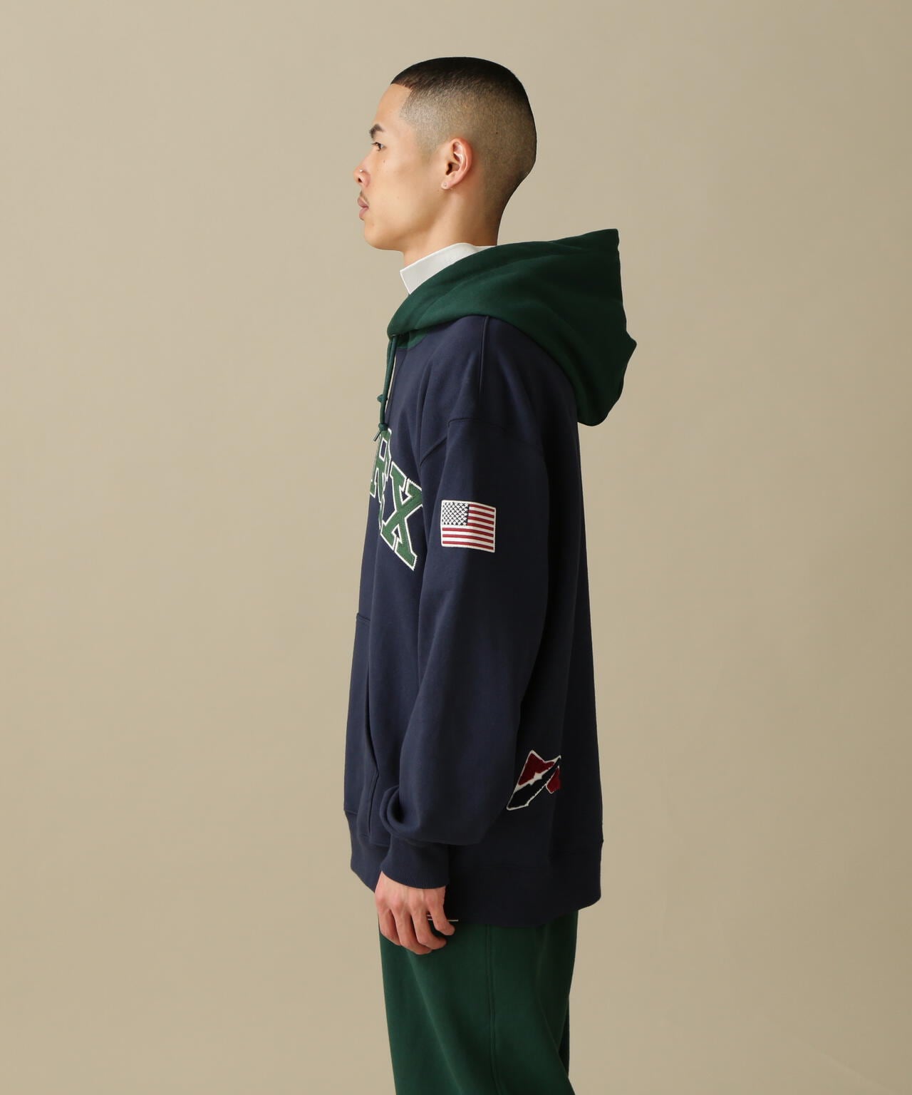 ARCH LOGO COLOR HOOD L/S PARKA/拱形標誌彩色連帽長袖連帽外套