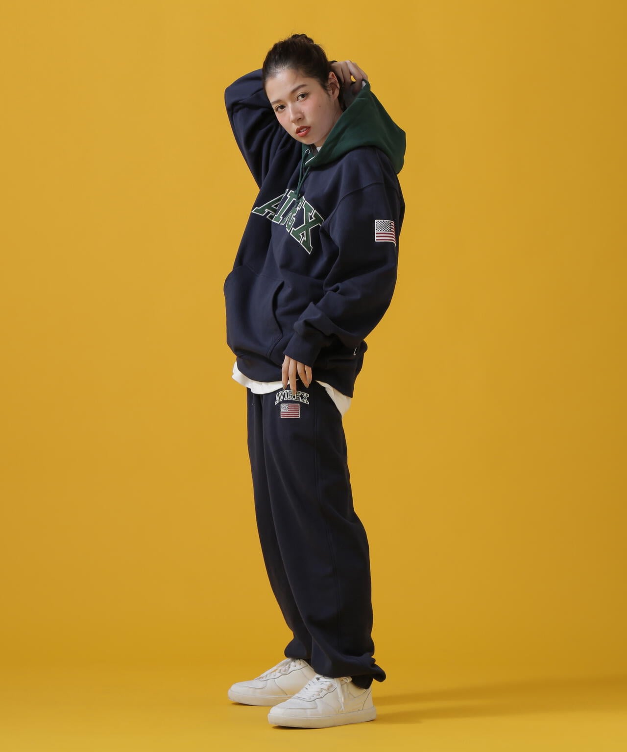 ARCH LOGO COLOR HOOD L/S PARKA/拱形標誌彩色連帽長袖連帽外套