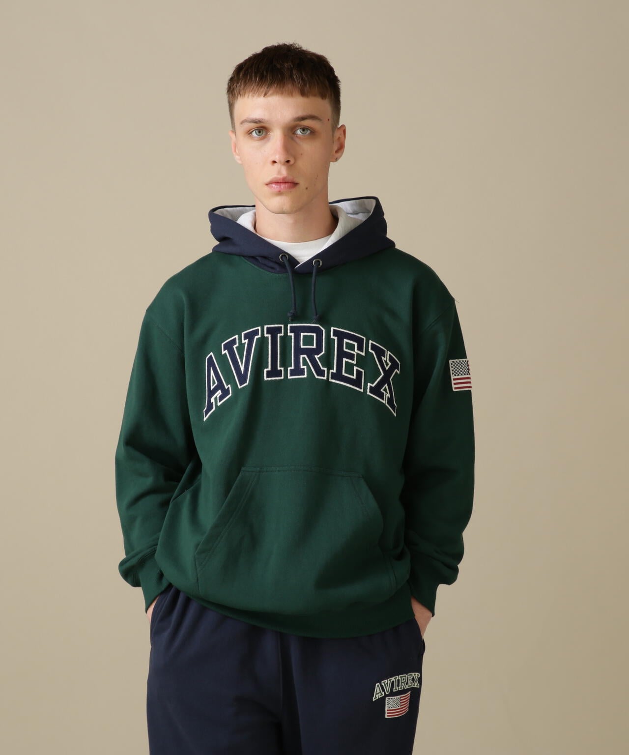 ARCH LOGO COLOR HOOD L/S PARKA/拱形標誌彩色連帽長袖連帽外套