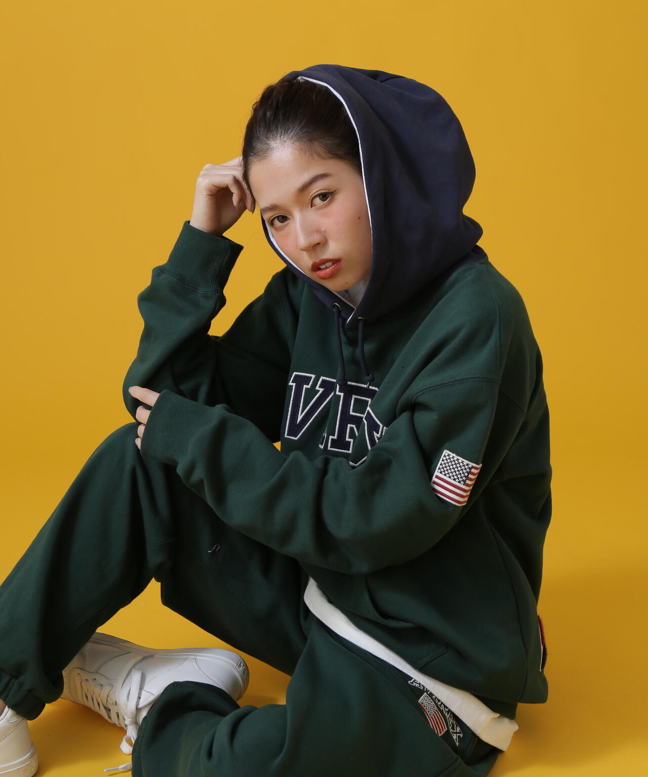 ARCH LOGO COLOR HOOD L/S PARKA/拱形標誌彩色連帽長袖連帽外套