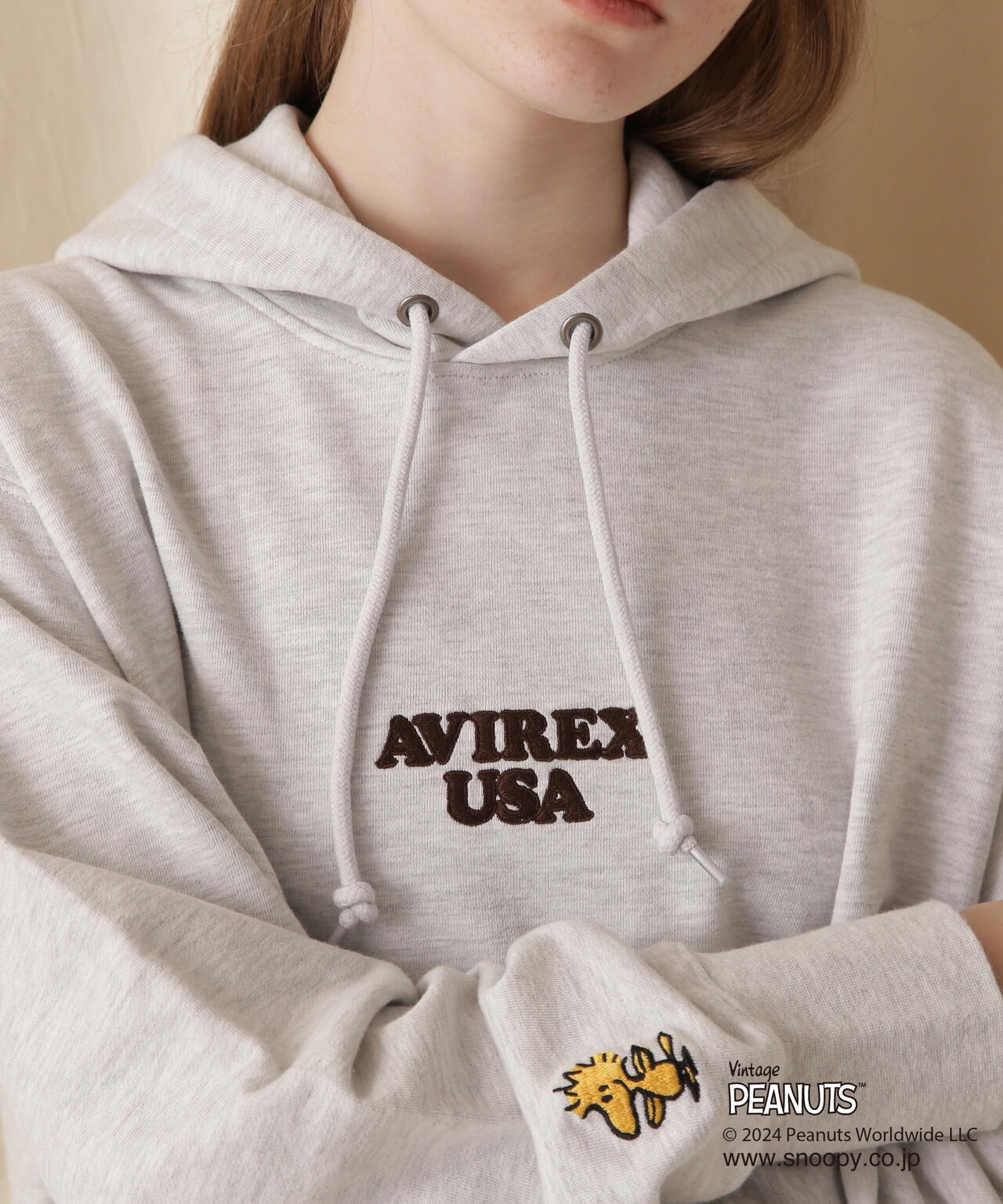 《PEANUTS×AVIREX》PULL OVER PARKA/《花生漫畫×AVIREX》套頭帽風衣