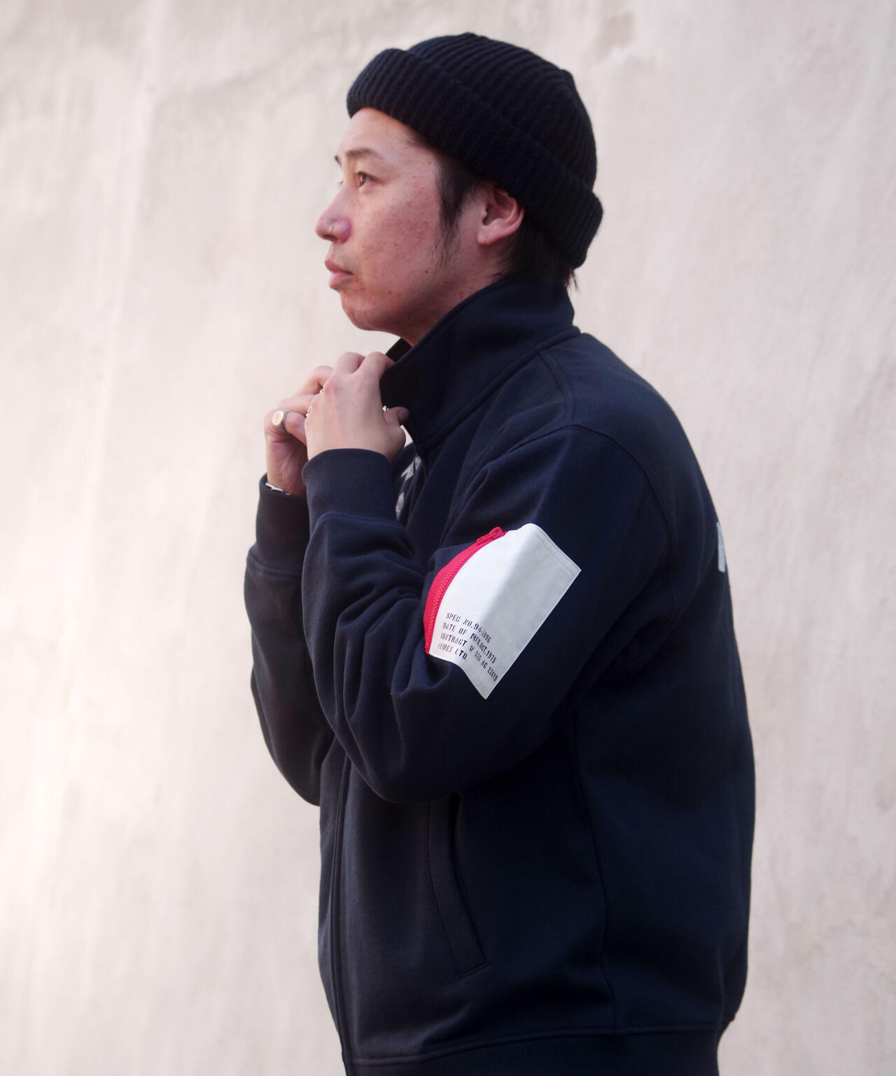 《&DEPOT限定》REMODEL DESIGN STAND ZIP SWEAT/改造設計立領拉鍊衛衣